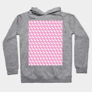 Chihuahua silhouette print (mini) pink Hoodie